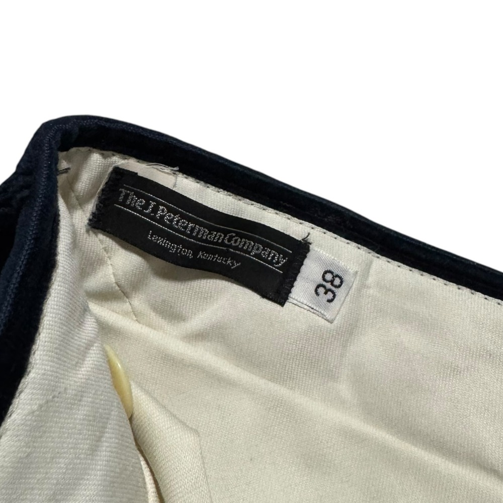 The J.‎ Peterman Company Navy Blue Straight Leg Corduroy Pants Men's 38x33 Wear - Picture 5 of 9